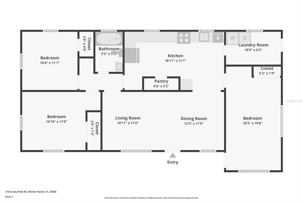Activo con contrato: $220,000 (3 camas, 1 baños, 1264 Pies cuadrados)