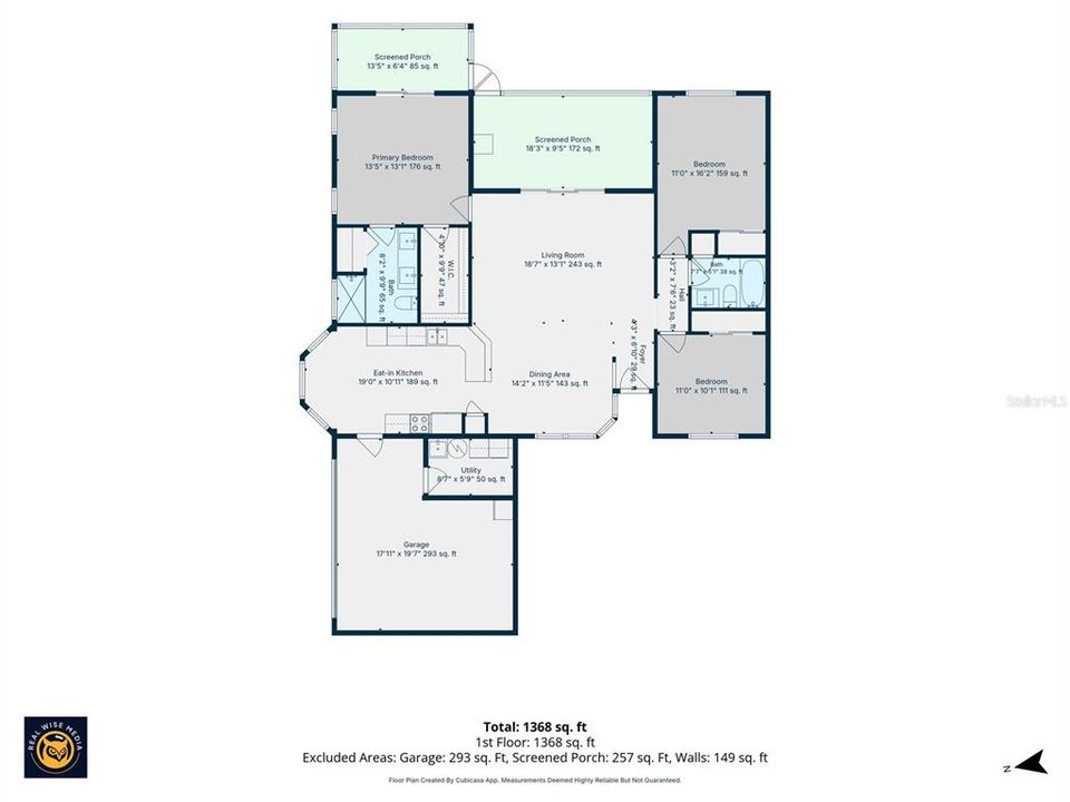 На продажу: $315,000 (3 спален, 2 ванн, 1460 Квадратных фут)
