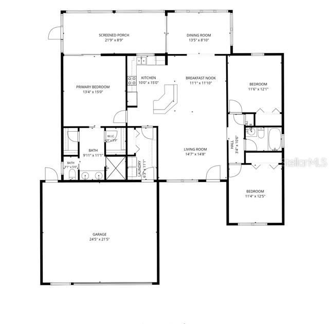 En Venta: $450,000 (3 camas, 2 baños, 1674 Pies cuadrados)