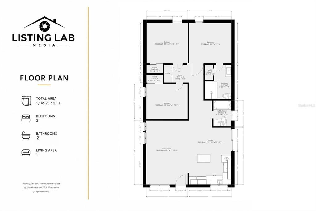 На продажу: $415,000 (3 спален, 2 ванн, 1080 Квадратных фут)