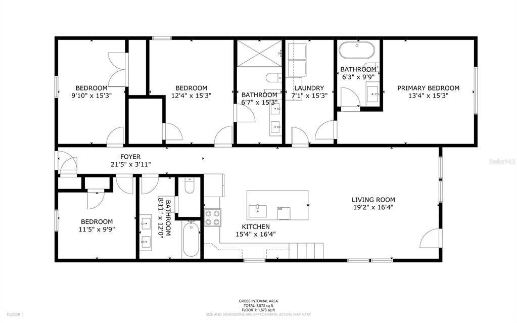 For Sale: $385,000 (3 beds, 3 baths, 1873 Square Feet)