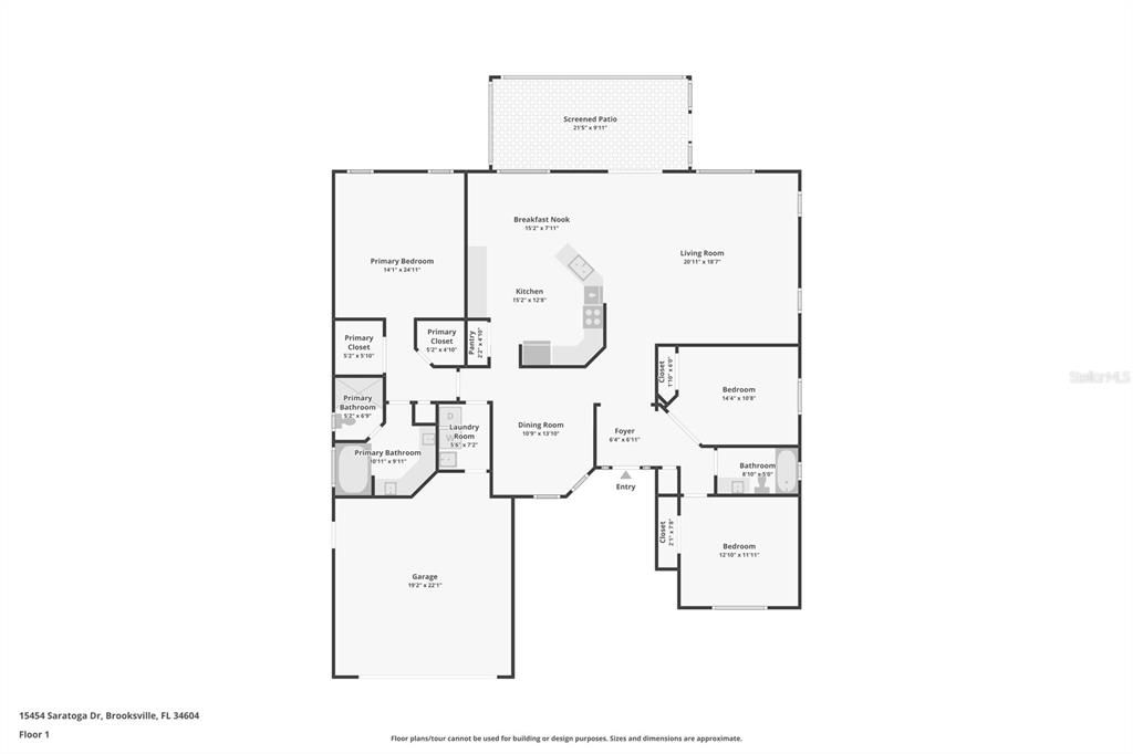 For Sale: $415,000 (3 beds, 2 baths, 2025 Square Feet)