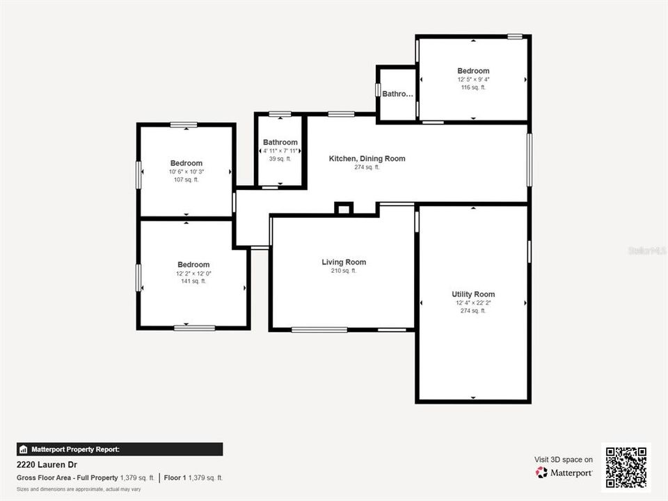 合同活跃: $399,000 (3 贝兹, 1 浴室, 1076 平方英尺)