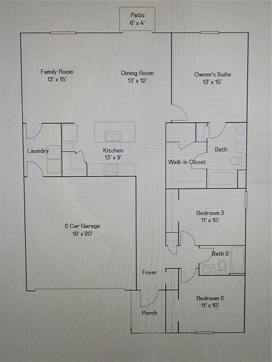 For Rent: $1,995 (3 beds, 2 baths, 1555 Square Feet)