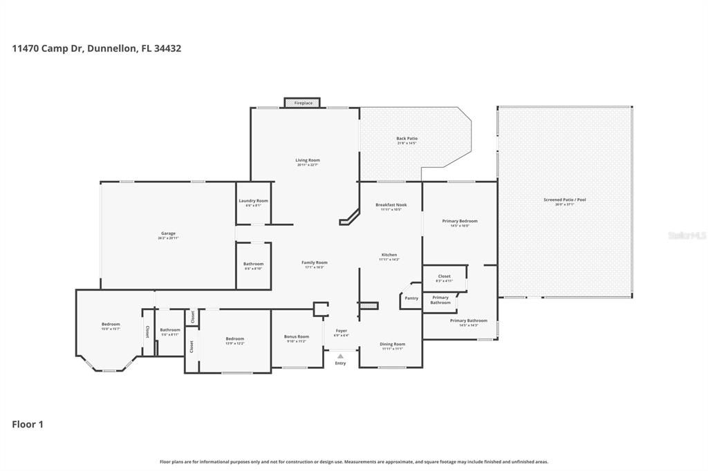 Active With Contract: $550,000 (3 beds, 2 baths, 2634 Square Feet)