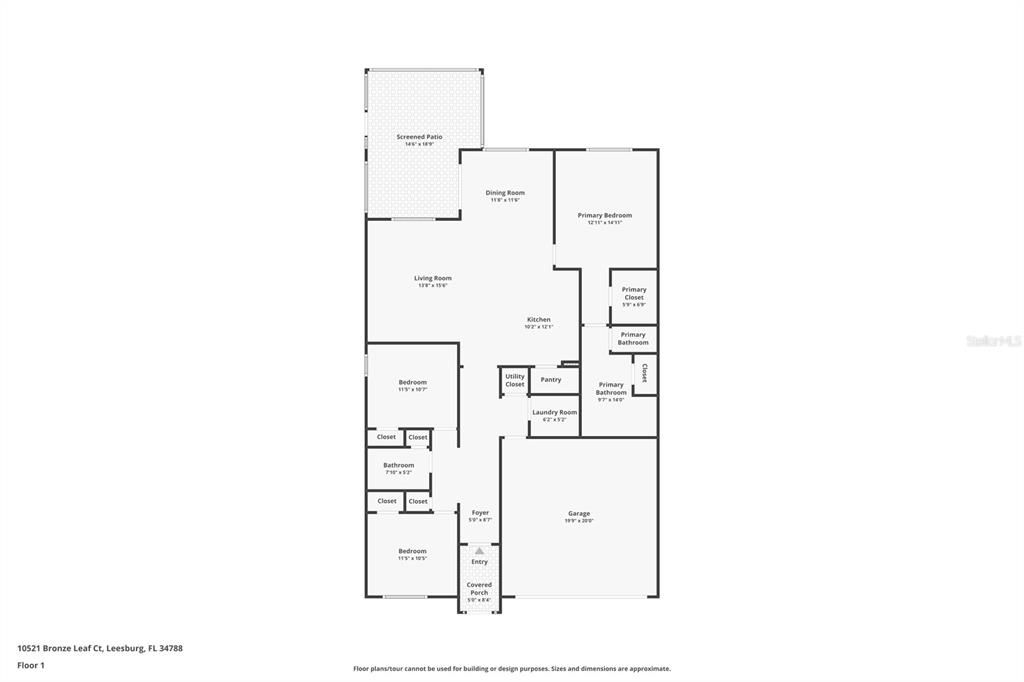 На продажу: $335,000 (3 спален, 2 ванн, 1697 Квадратных фут)