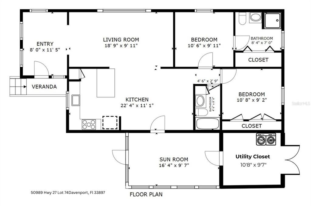 For Sale: $189,000 (2 beds, 2 baths, 868 Square Feet)