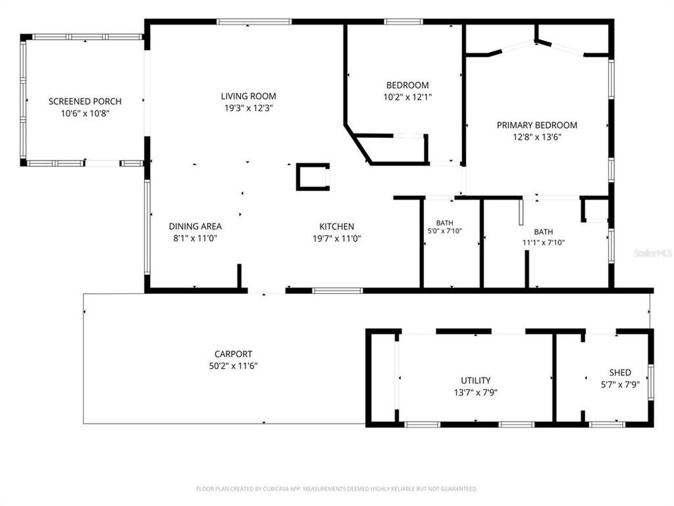 For Sale: $125,000 (2 beds, 2 baths, 1100 Square Feet)