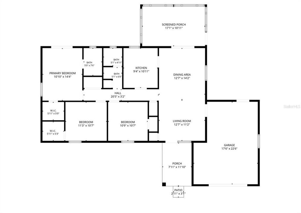 Active With Contract: $199,900 (3 beds, 2 baths, 1182 Square Feet)