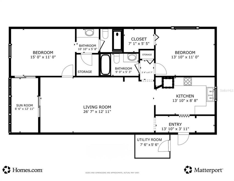 For Sale: $169,900 (2 beds, 2 baths, 1080 Square Feet)