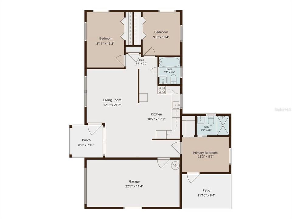 Active With Contract: $375,000 (3 beds, 2 baths, 985 Square Feet)