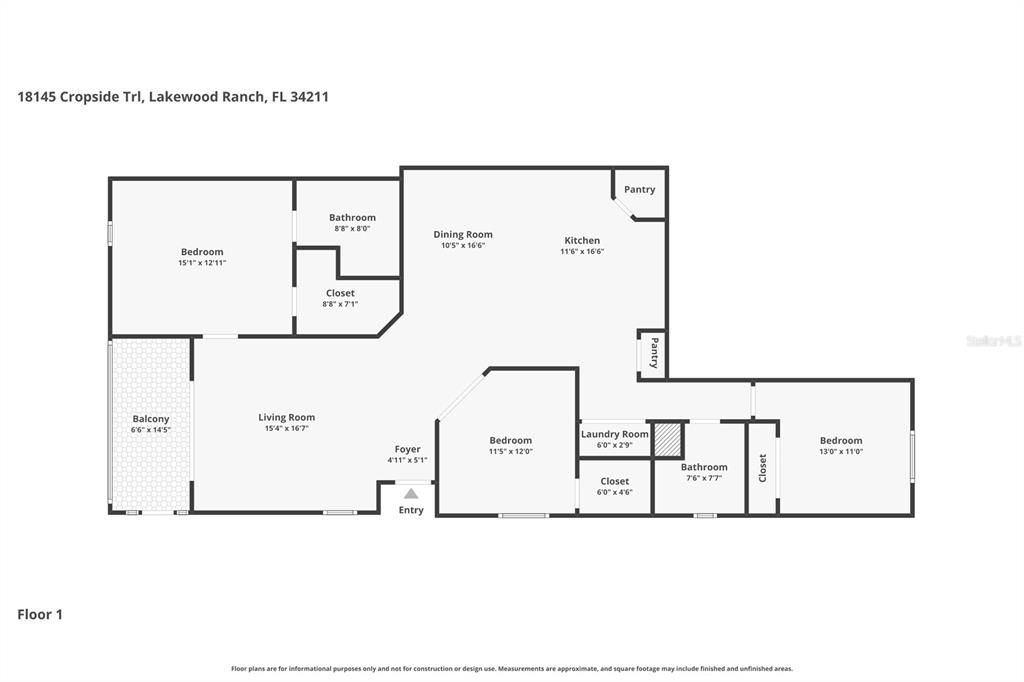 待售: $395,900 (3 贝兹, 2 浴室, 1565 平方英尺)