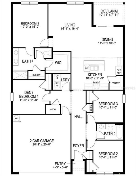 For Sale: $390,000 (4 beds, 2 baths, 1830 Square Feet)