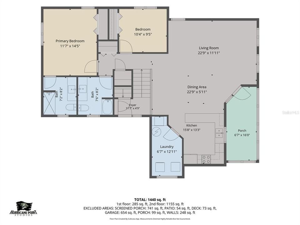 For Sale: $600,000 (2 beds, 3 baths, 1288 Square Feet)