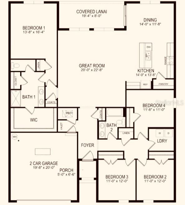 В аренду: $2,300 (4 спален, 2 ванн, 2319 Квадратных фут)