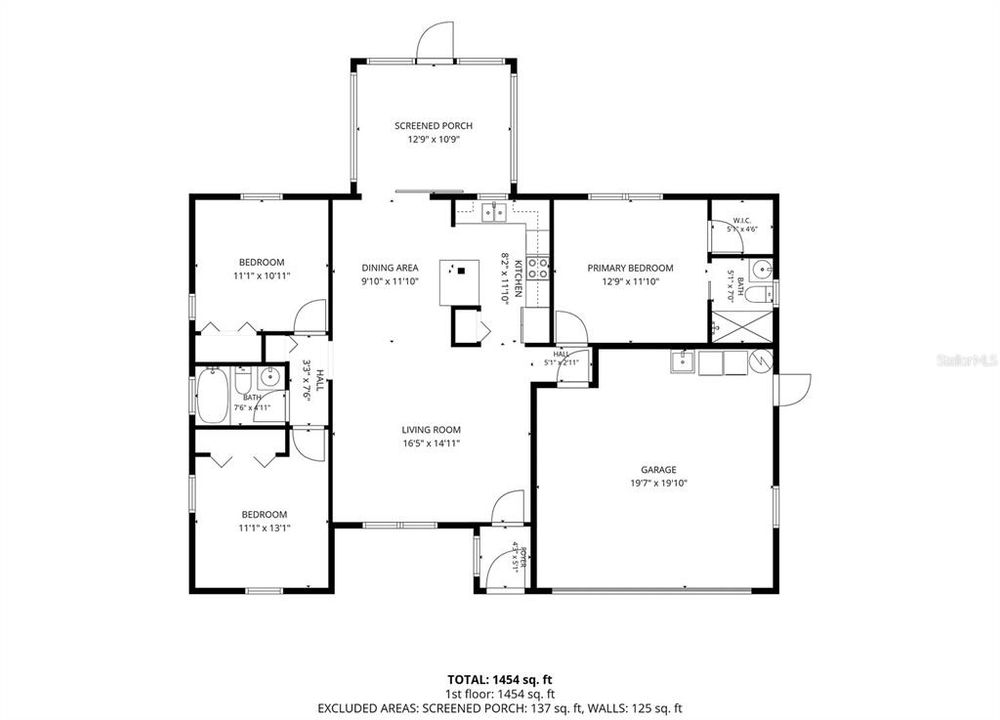 На продажу: $294,900 (3 спален, 2 ванн, 1199 Квадратных фут)