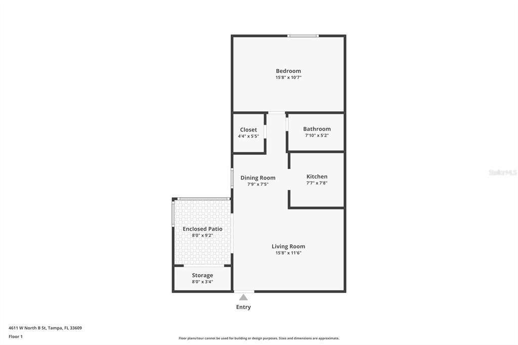 For Sale: $155,000 (1 beds, 1 baths, 560 Square Feet)