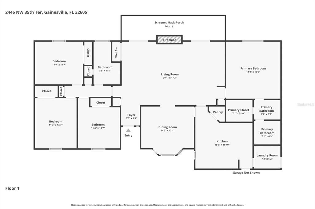На продажу: $415,000 (4 спален, 2 ванн, 2160 Квадратных фут)