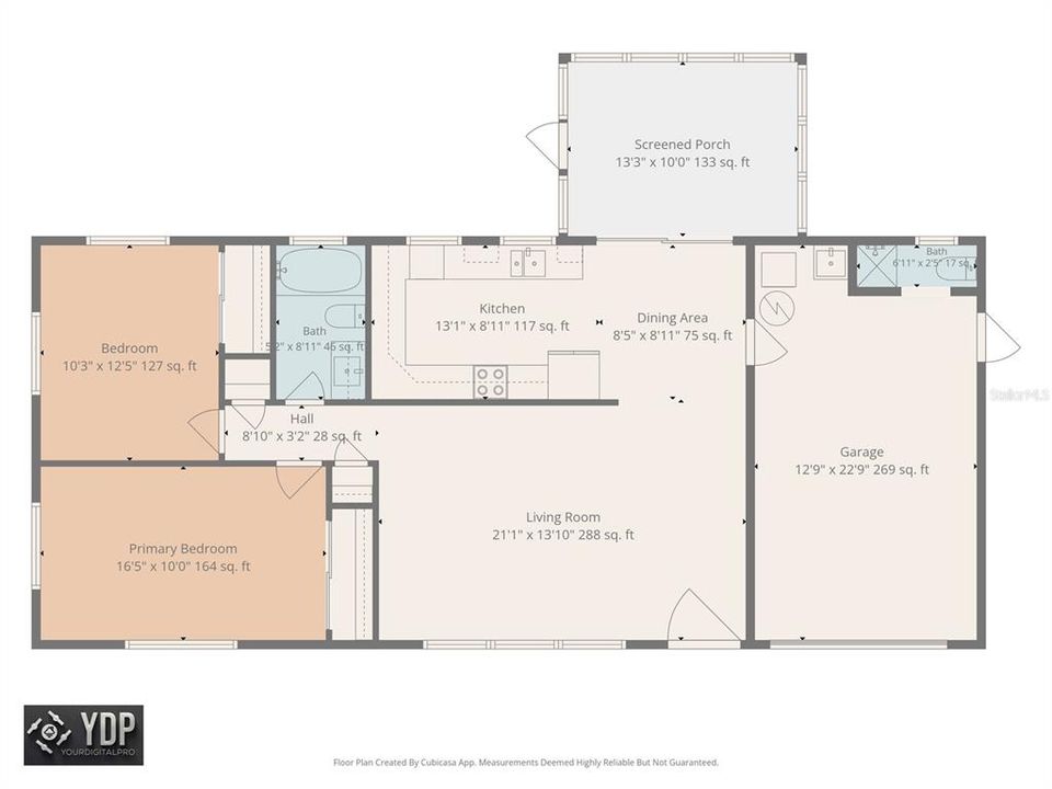For Sale: $350,000 (2 beds, 1 baths, 984 Square Feet)