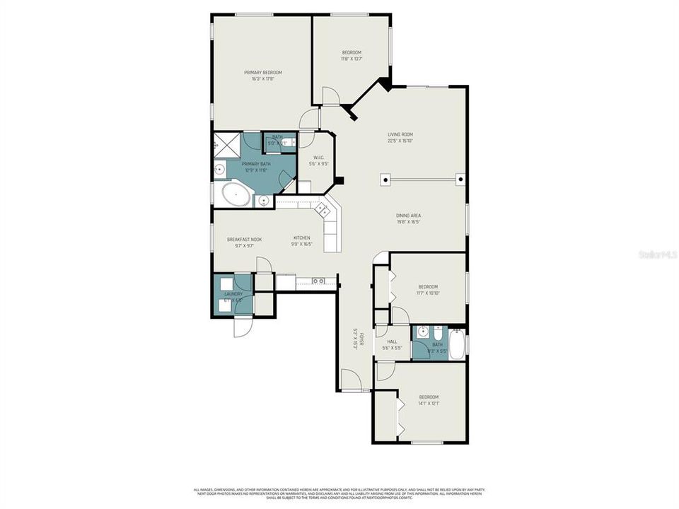 На продажу: $449,900 (3 спален, 2 ванн, 2100 Квадратных фут)