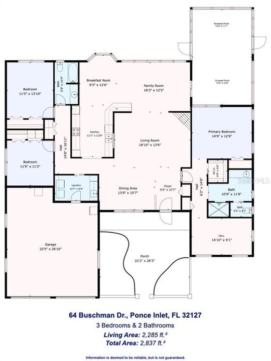 For Sale: $799,900 (3 beds, 2 baths, 2285 Square Feet)