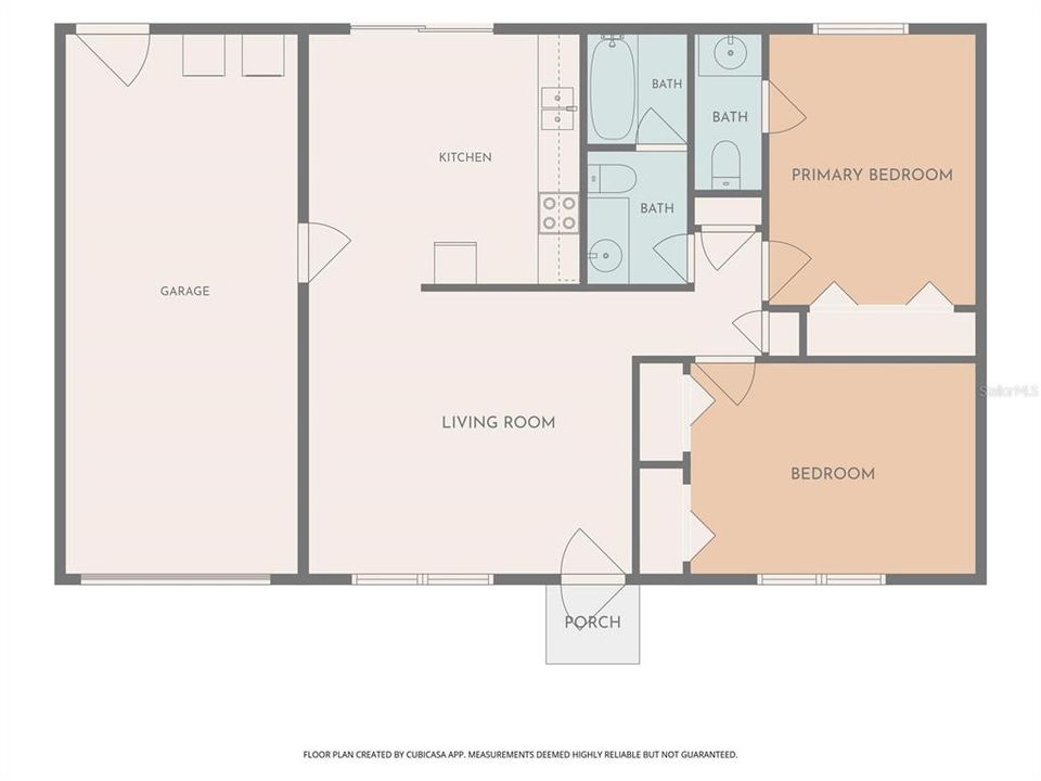 For Sale: $210,000 (2 beds, 1 baths, 832 Square Feet)