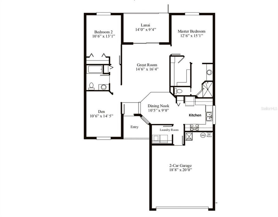 For Sale: $304,000 (2 beds, 2 baths, 1416 Square Feet)