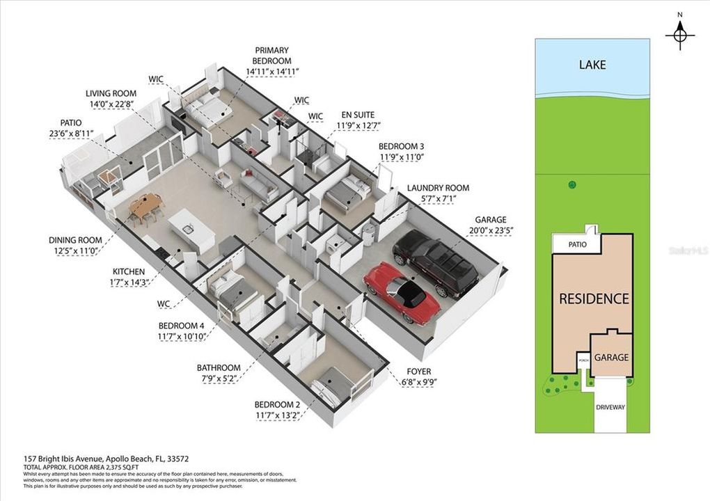 Activo con contrato: $395,000 (4 camas, 2 baños, 2035 Pies cuadrados)