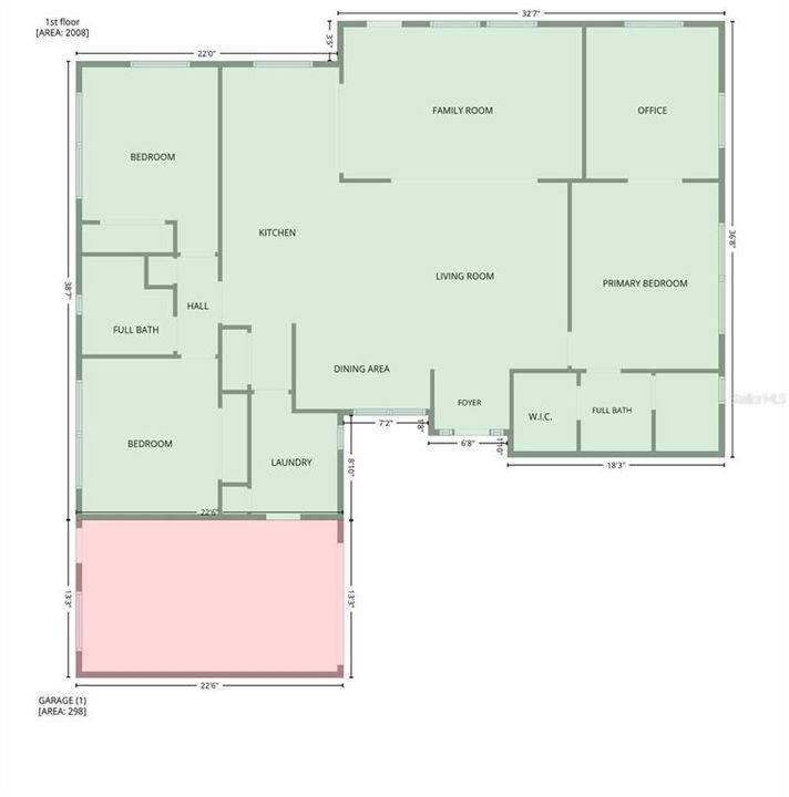 For Sale: $535,000 (3 beds, 2 baths, 2003 Square Feet)