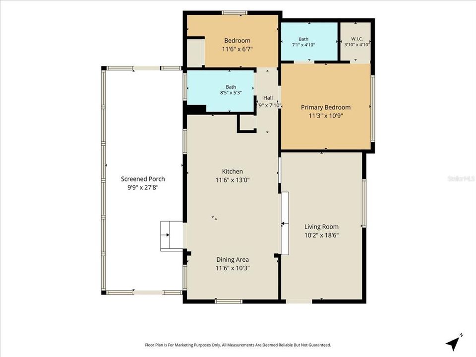 En Venta: $115,000 (2 camas, 1 baños, 833 Pies cuadrados)