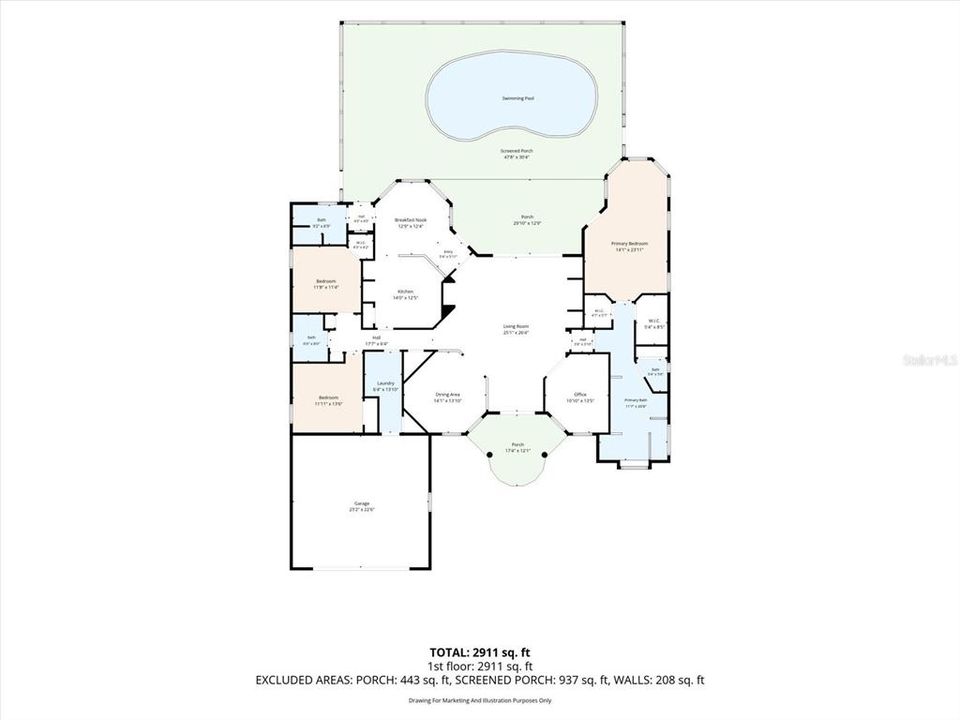 For Sale: $565,000 (3 beds, 3 baths, 2507 Square Feet)