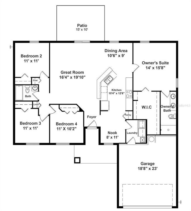 Active With Contract: $389,950 (4 beds, 2 baths, 1778 Square Feet)