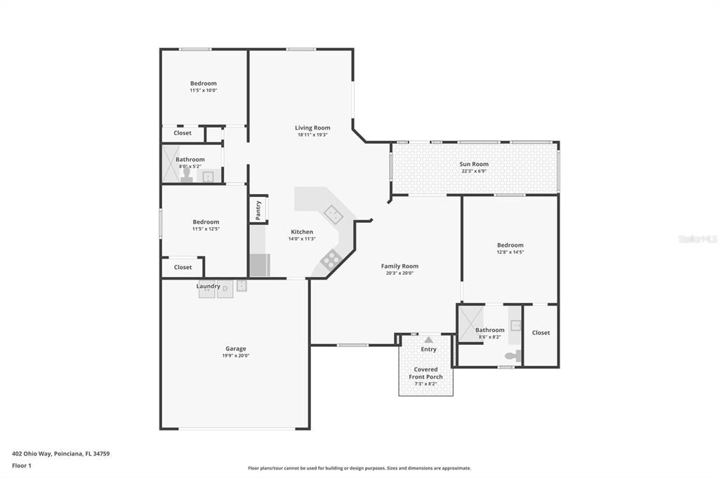 На продажу: $315,000 (3 спален, 2 ванн, 1548 Квадратных фут)