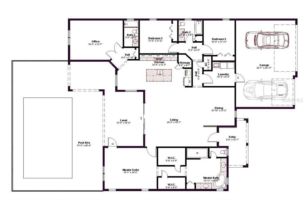 En Venta: $995,000 (3 camas, 3 baños, 2560 Pies cuadrados)