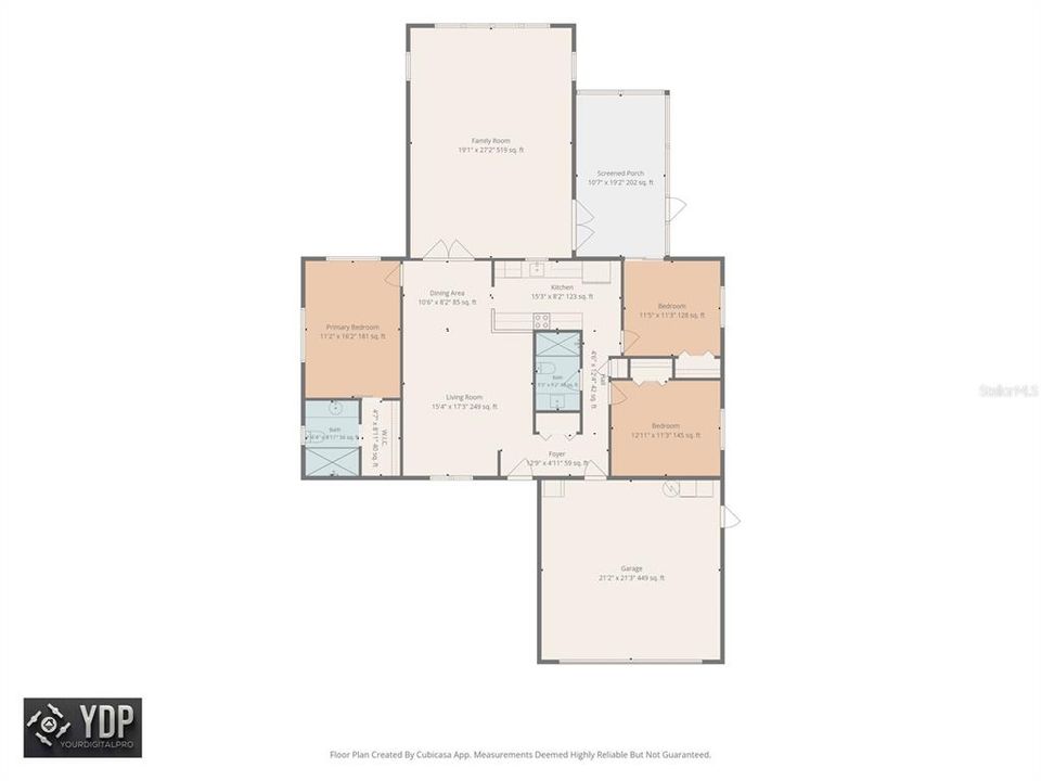 На продажу: $340,000 (3 спален, 2 ванн, 1860 Квадратных фут)