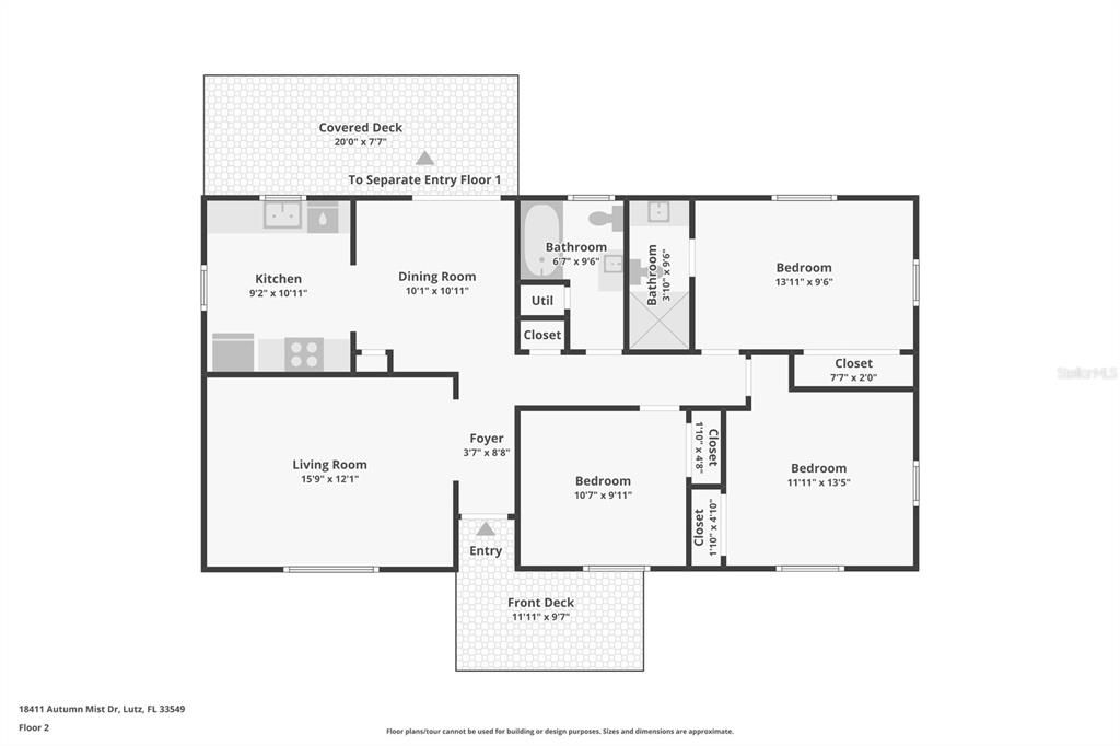 For Sale: $295,000 (3 beds, 2 baths, 1042 Square Feet)