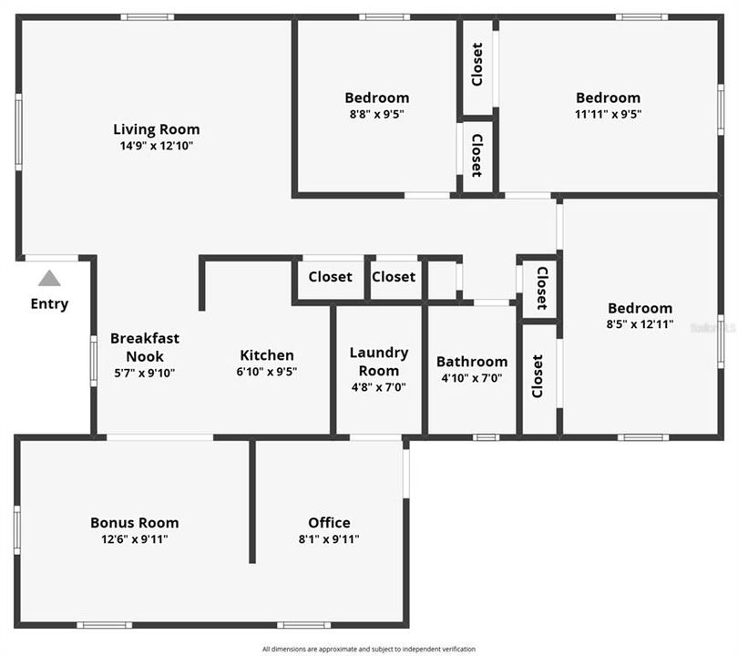 Active With Contract: $325,000 (3 beds, 1 baths, 1130 Square Feet)