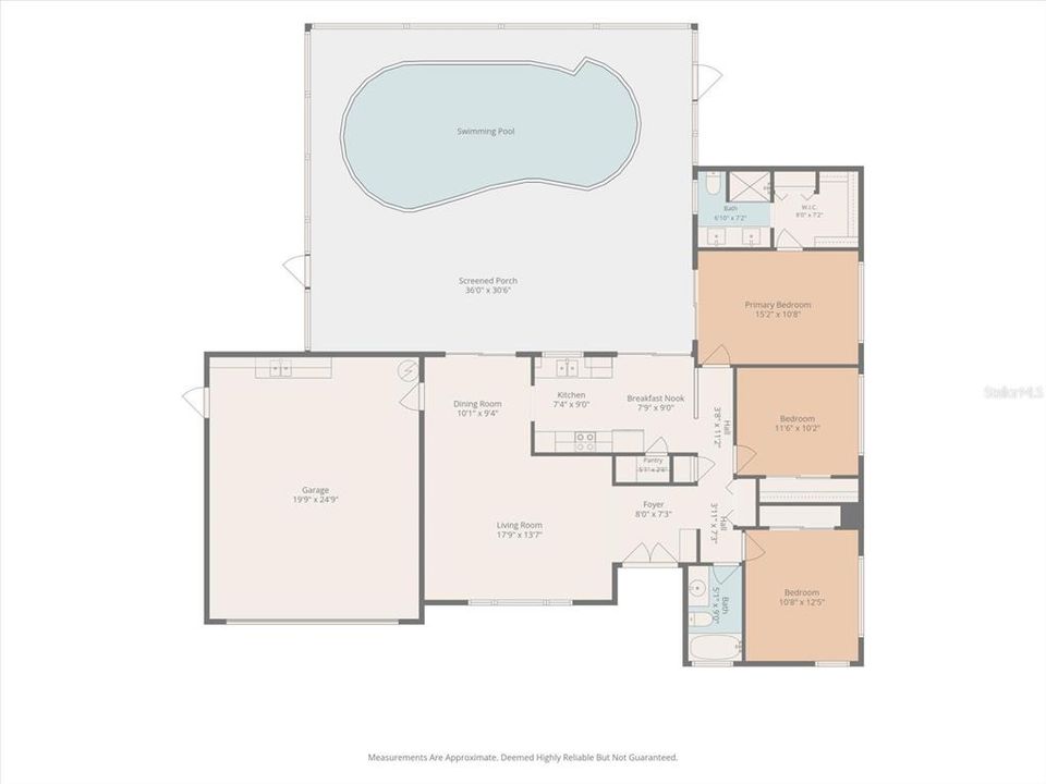 На продажу: $360,000 (3 спален, 2 ванн, 1380 Квадратных фут)