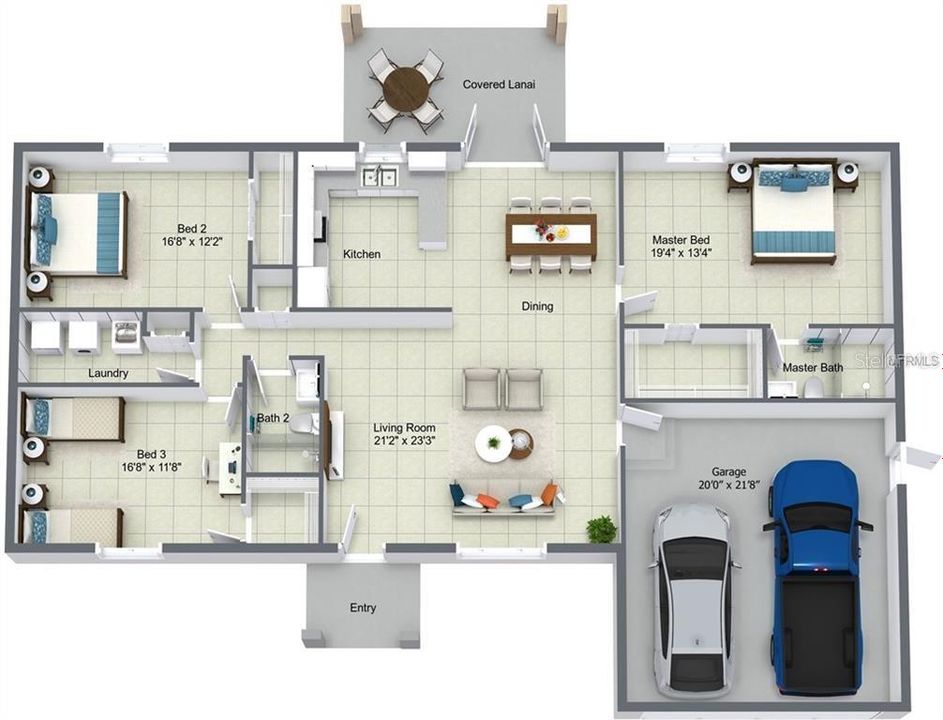 For Sale: $309,900 (3 beds, 2 baths, 1613 Square Feet)