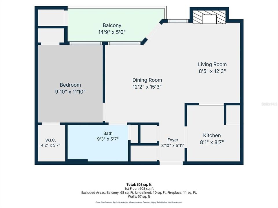 For Sale: $160,000 (1 beds, 1 baths, 631 Square Feet)