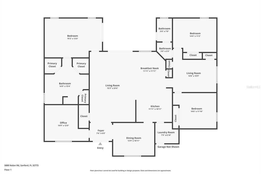 На продажу: $649,900 (4 спален, 2 ванн, 2536 Квадратных фут)