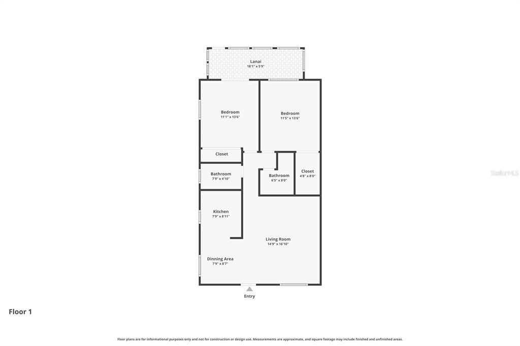 For Sale: $99,000 (2 beds, 2 baths, 960 Square Feet)