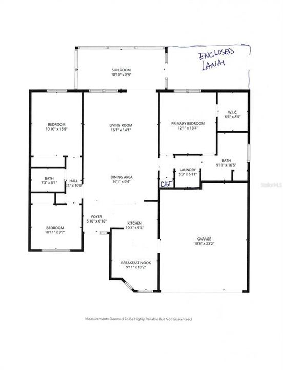 На продажу: $400,000 (3 спален, 2 ванн, 1609 Квадратных фут)