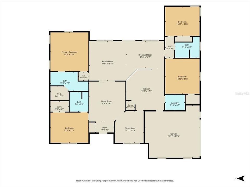 For Sale: $535,000 (4 beds, 3 baths, 2517 Square Feet)