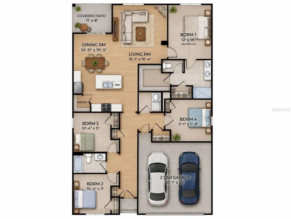 En Venta: $299,900 (4 camas, 2 baños, 1867 Pies cuadrados)