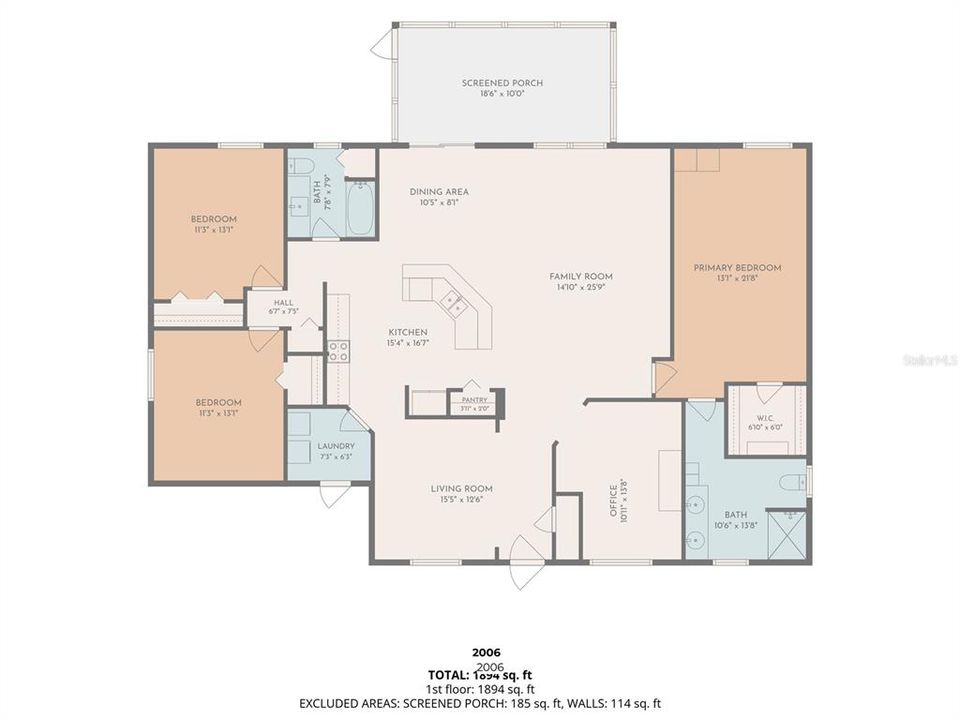 For Sale: $345,000 (3 beds, 2 baths, 2006 Square Feet)