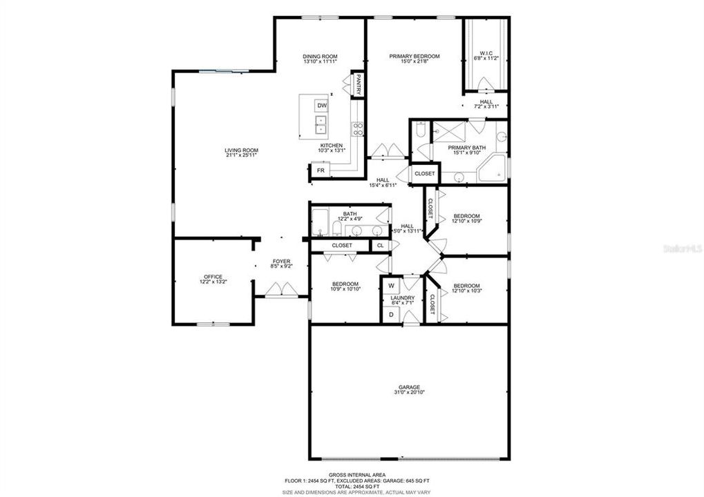 На продажу: $498,000 (4 спален, 2 ванн, 2598 Квадратных фут)