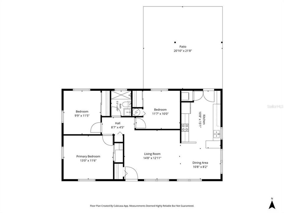For Rent: $2,700 (3 beds, 1 baths, 1075 Square Feet)
