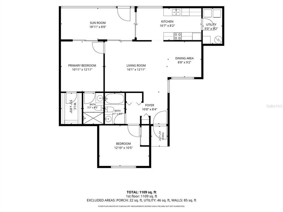 На продажу: $155,000 (2 спален, 2 ванн, 1070 Квадратных фут)