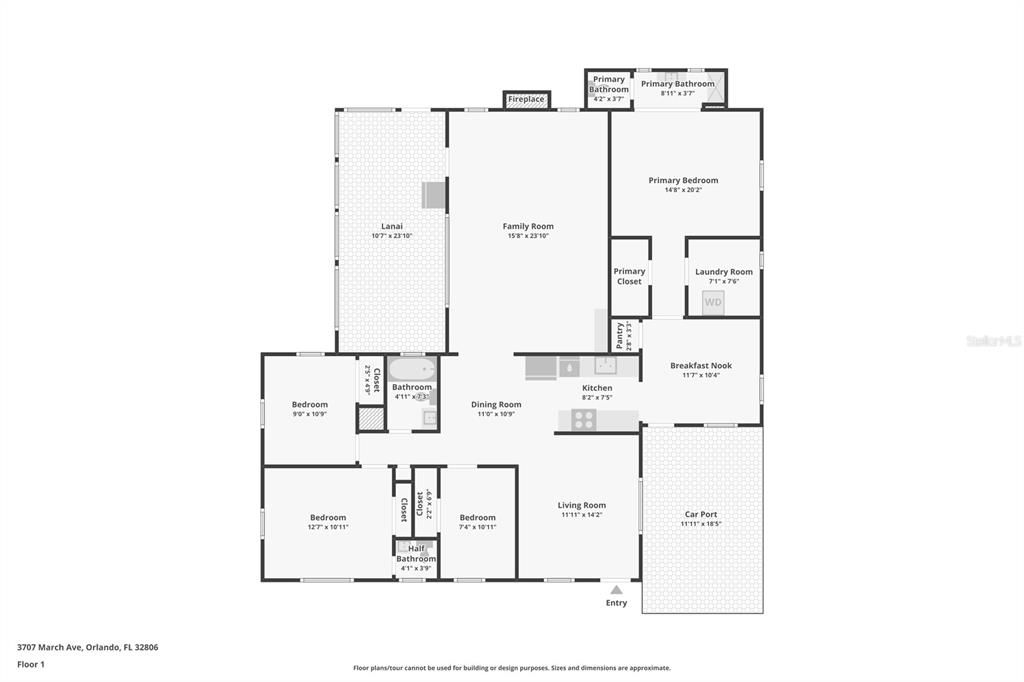 На продажу: $499,000 (4 спален, 2 ванн, 1716 Квадратных фут)